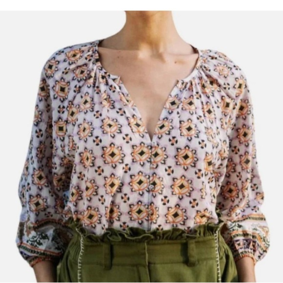 NWT CLEOBELLA Ramona Blouse Marrakesh Print XL - Picture 1 of 11